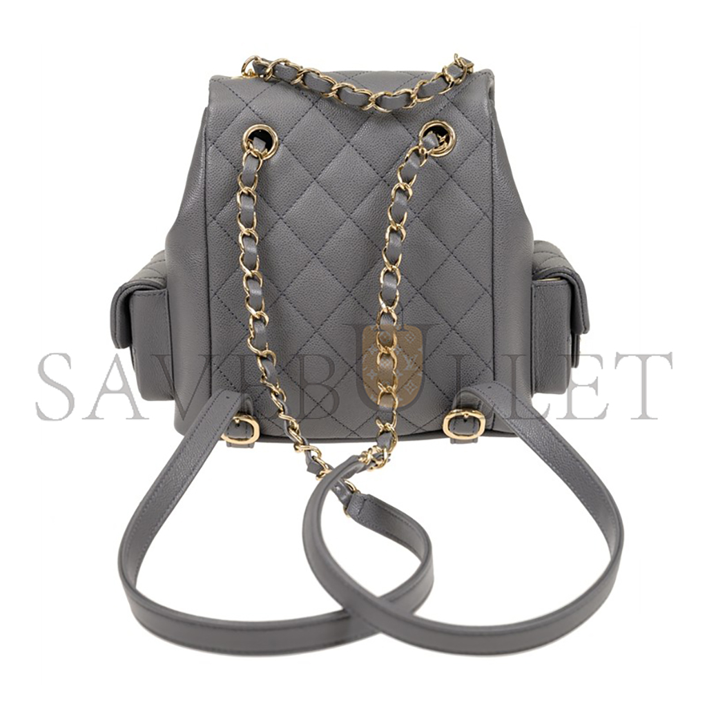 Ch*el master duma grey backpack as4398 (21.5*19.5*12cm)